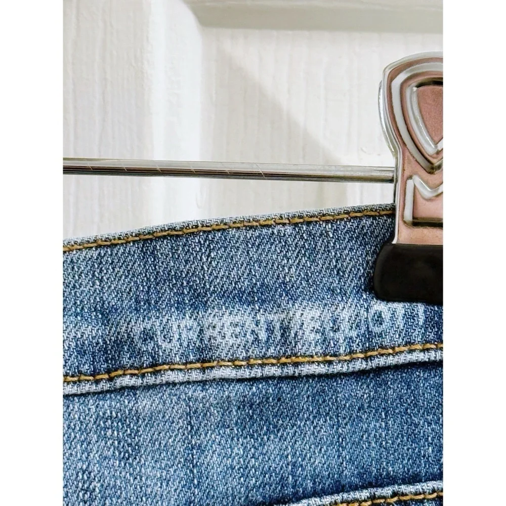 Current Elliott Stiletto High Rise Skinny Jeans in Navy Star Print
